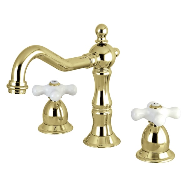 KS1972PX 8" Widespread Bathroom Faucet, Polished Brass